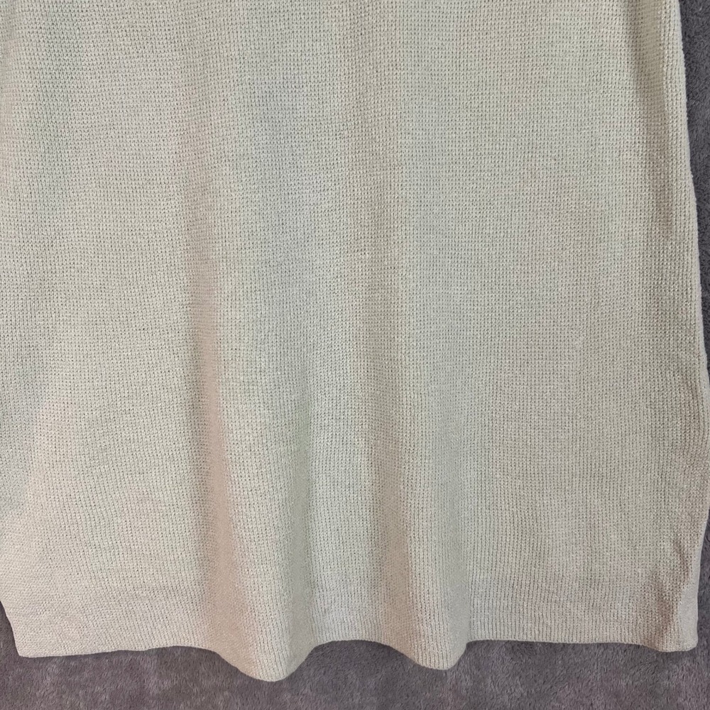 Eileen Fisher Knit TShirt Womens S Sage Green Organic‎ Linen Lightweight - Picture 8 of 10